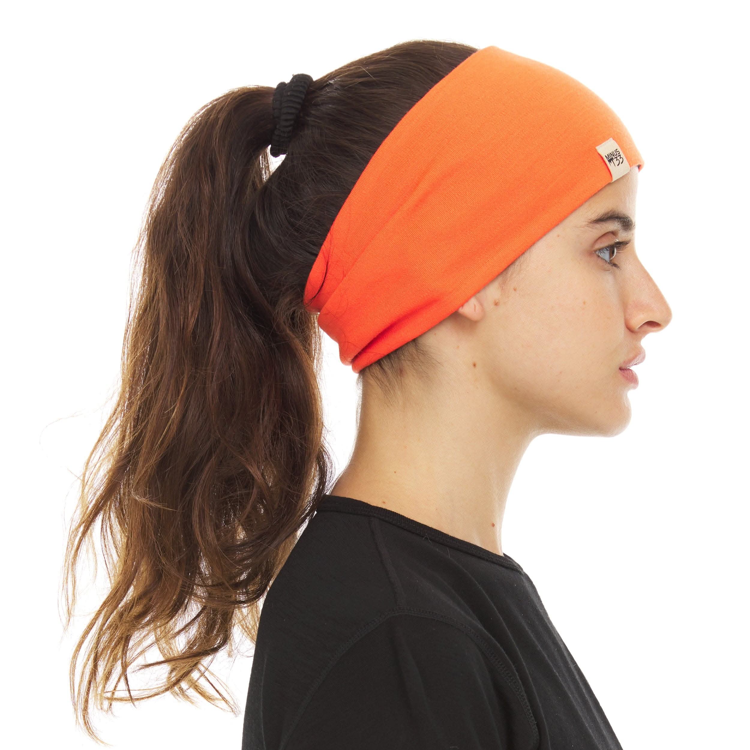 Midweight Reversible Merino Wool Headband for Winter Sports