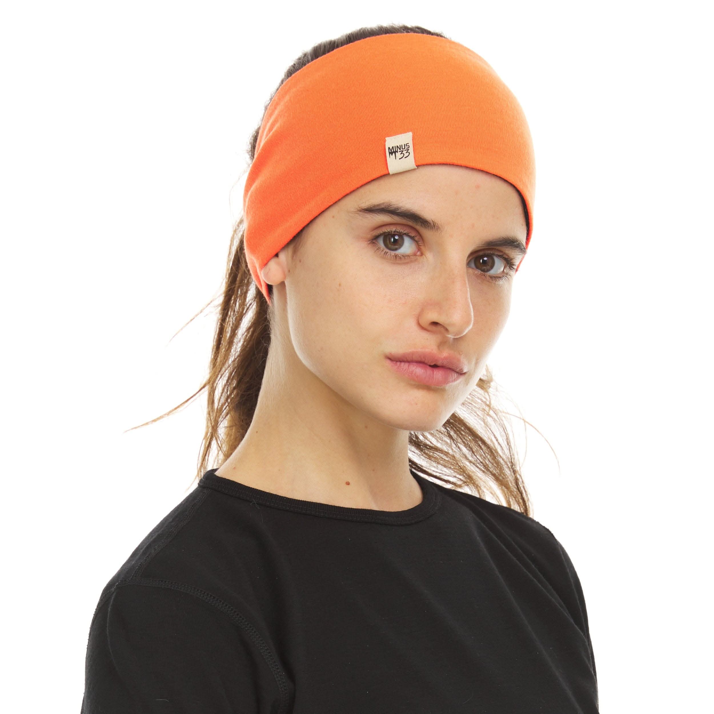 Midweight Reversible Merino Wool Headband for Winter Sports