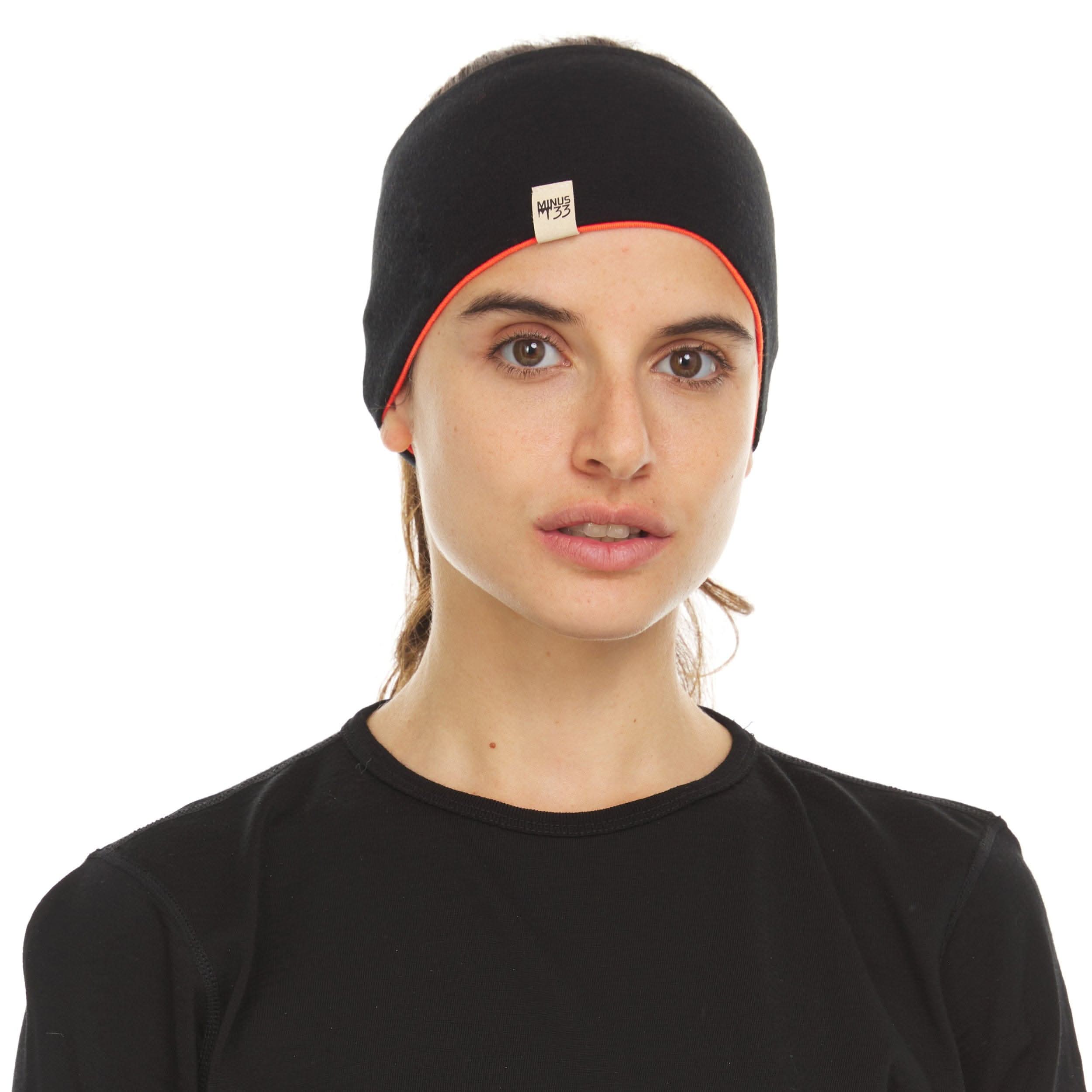 Midweight Reversible Merino Wool Headband for Winter Sports