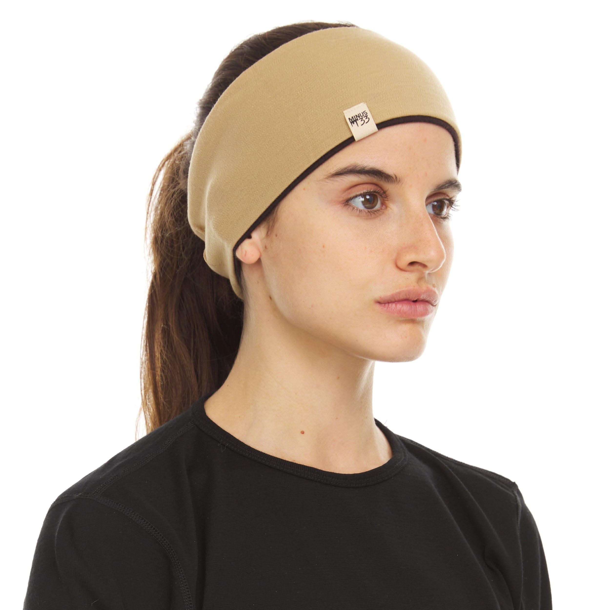 Midweight Reversible Merino Wool Headband for Winter Sports