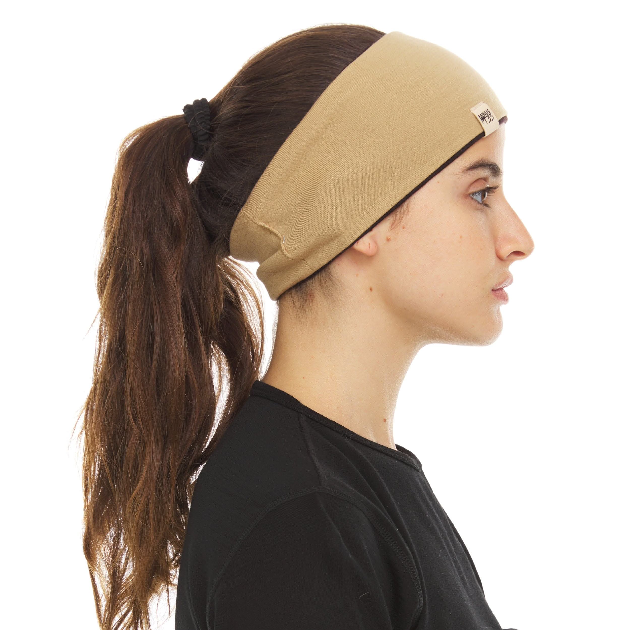 Midweight Reversible Merino Wool Headband for Winter Sports