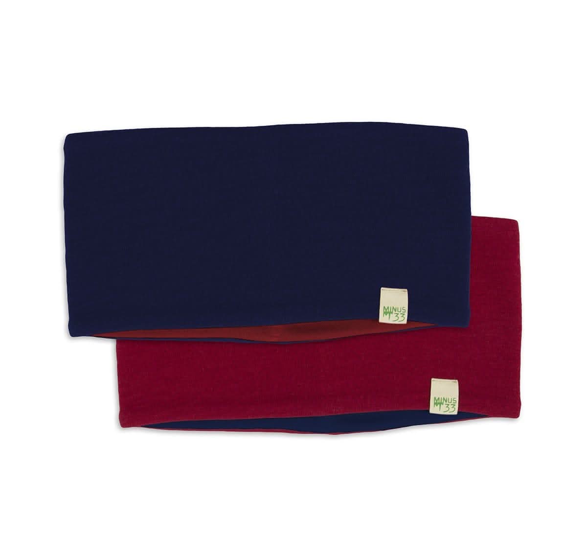 Midweight Reversible Merino Wool Headband for Winter Sports