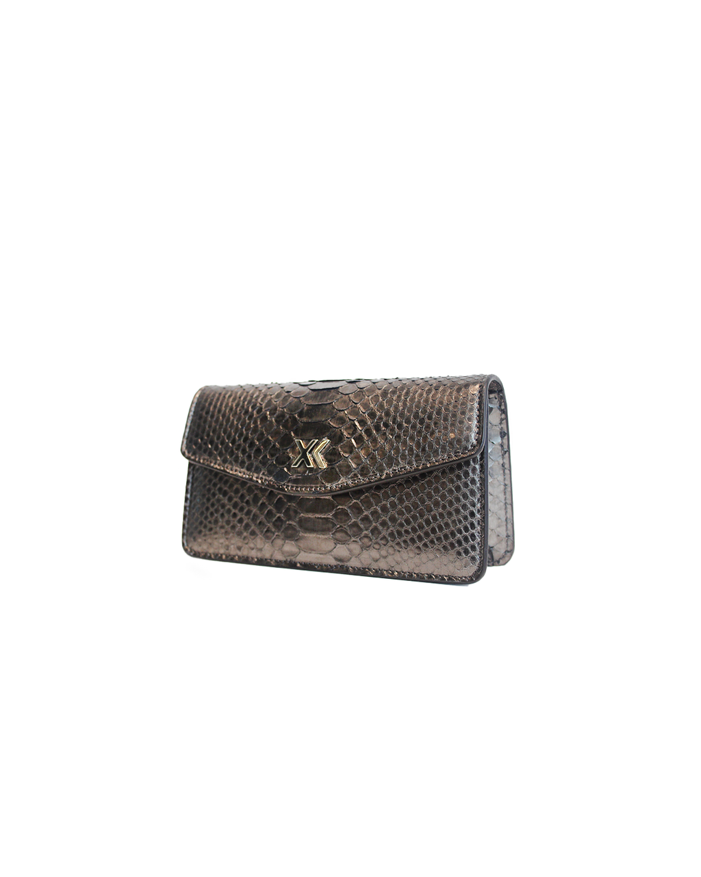 The Met Clutch in Gunmetal