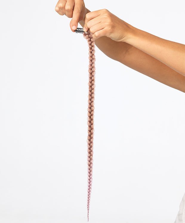 Metallic Braid Hair Extension Clip-In Glamour Accessory