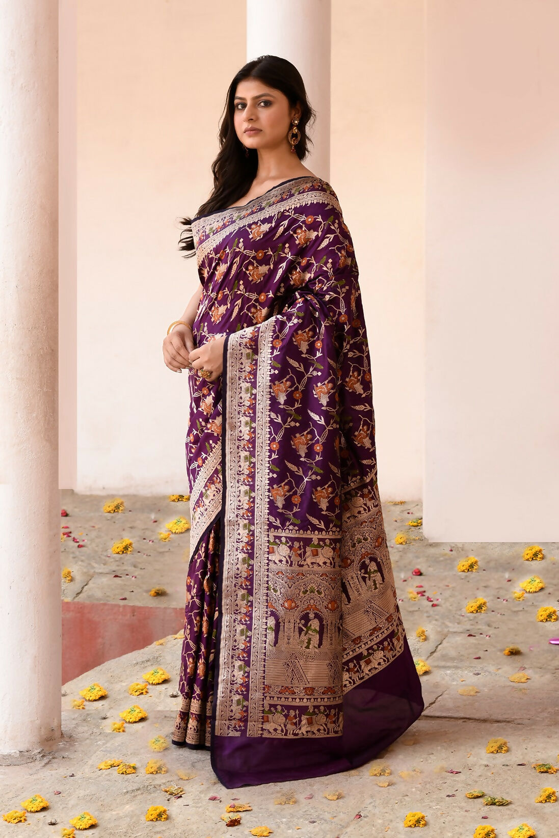 Pure Katan Handloom Banarasi Silk Saree