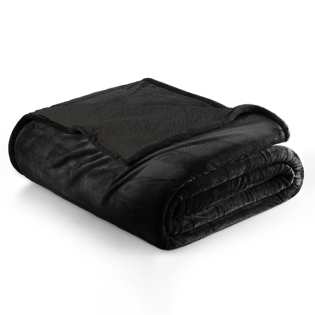 White Velvet Plush Sherpa Reversible Bed Blanket Ultra Soft - Image 35