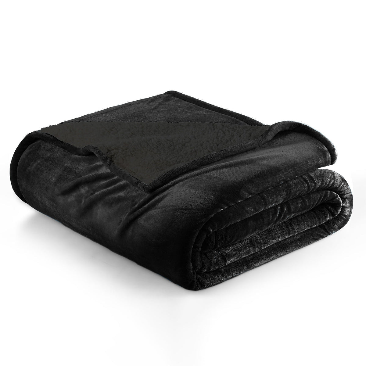 White Velvet Plush Sherpa Reversible Bed Blanket Ultra Soft - Image 35