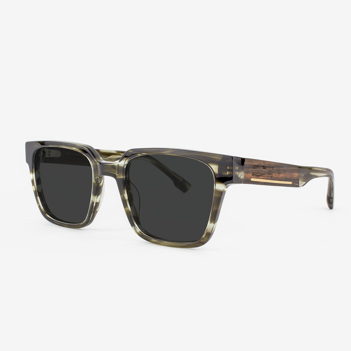 Micanopy Acetate & Wood Boxy Frame Sunglasses