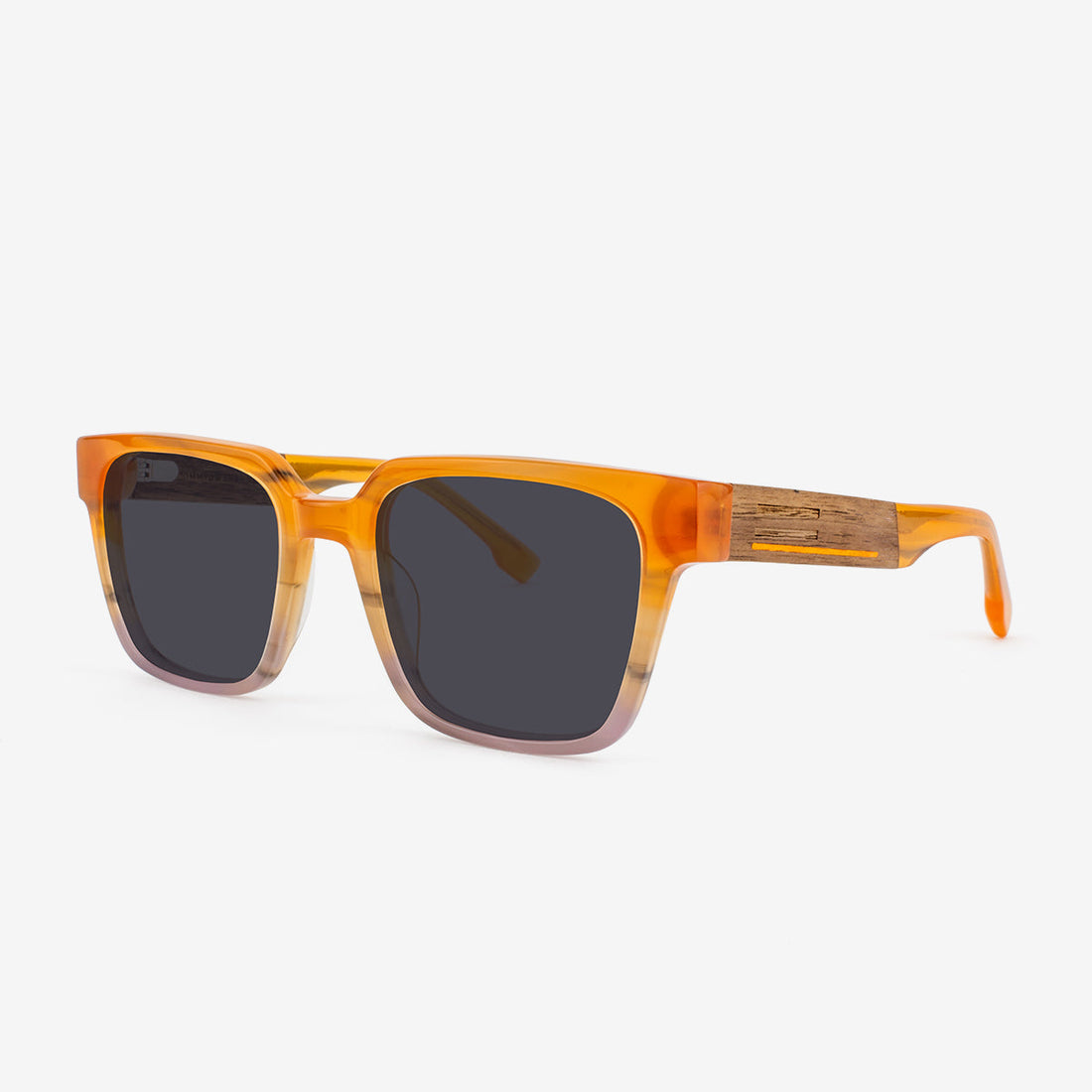 Micanopy Acetate & Wood Boxy Frame Sunglasses