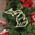 Michigan Home Sweet Home Ornaments