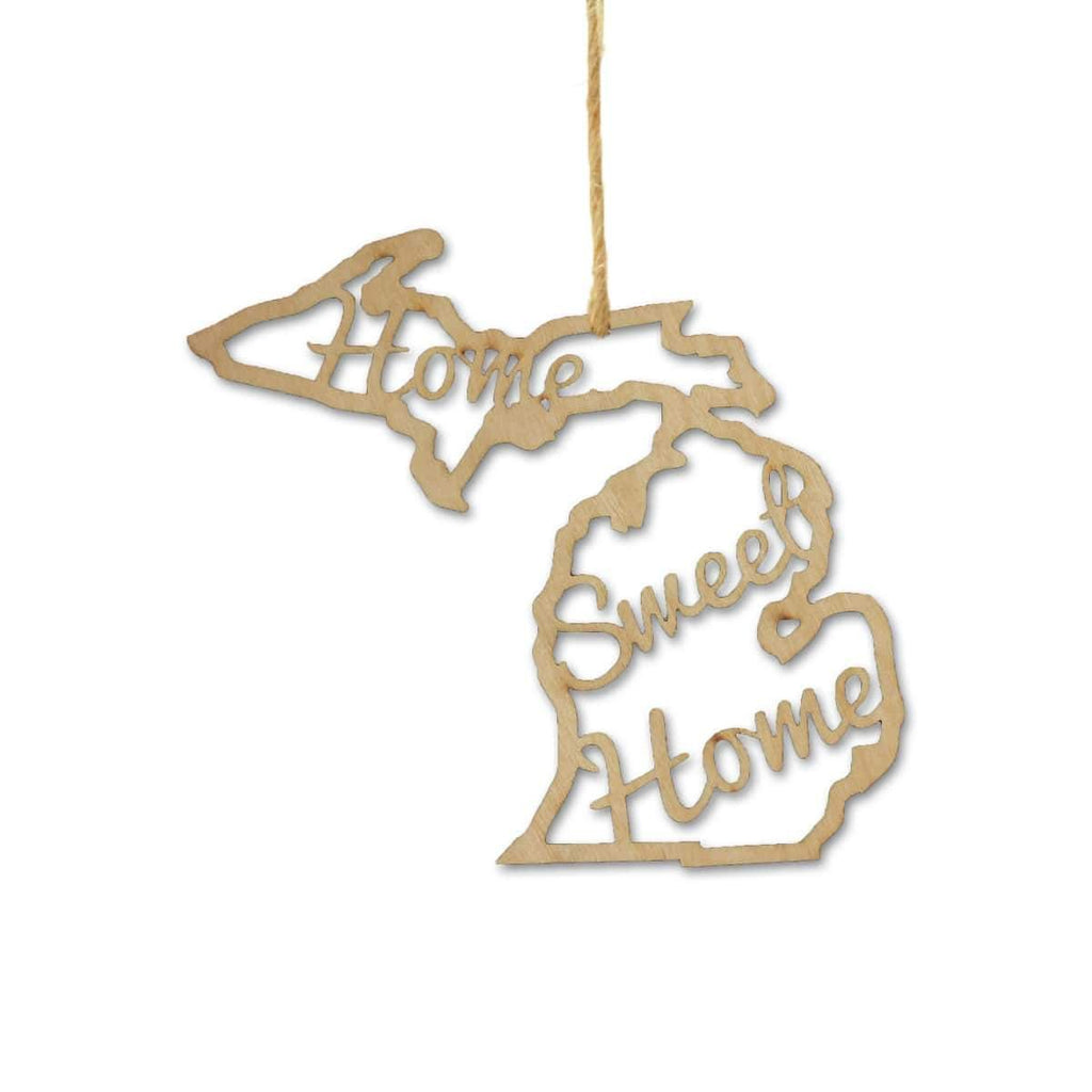 Michigan Home Sweet Home Ornaments