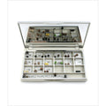 Unique Micro Link Sample Box containing premium hair extension strands for professional salon use.