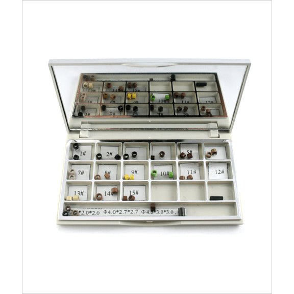 Unique Micro Link Sample Box containing premium hair extension strands for professional salon use.