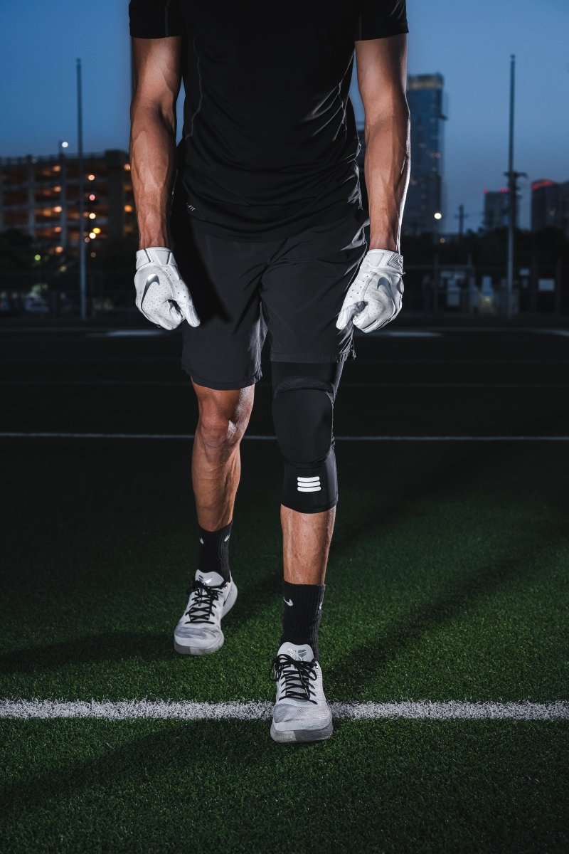 Mid-Length Padded Knee Sleeve - Black