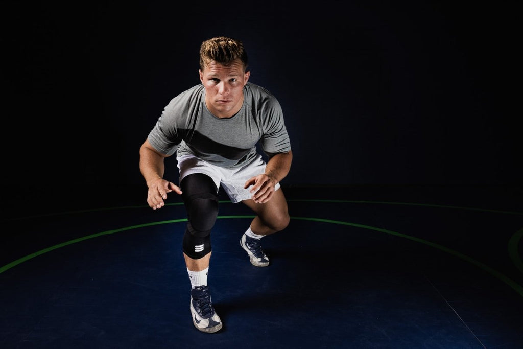 Mid-Length Padded Knee Sleeve - Black