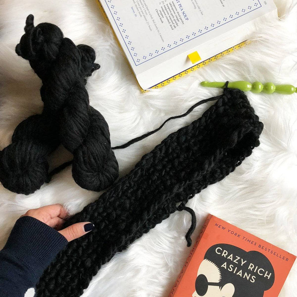 Midnight Scarf Crochet Pattern - Easy Beginner Scarf Project