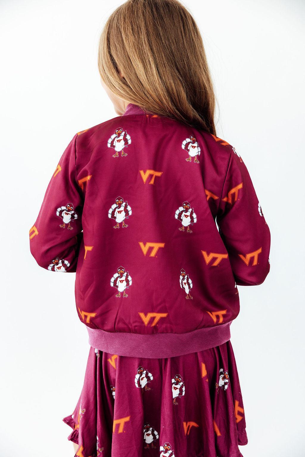 Virginia Tech Maroon Hokie Satin Jacket