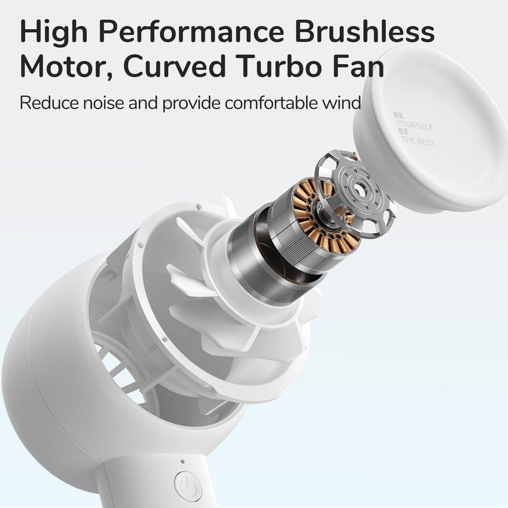 Modern Handheld Turbo Cooling Fan – Portable USB Rechargeable Fan