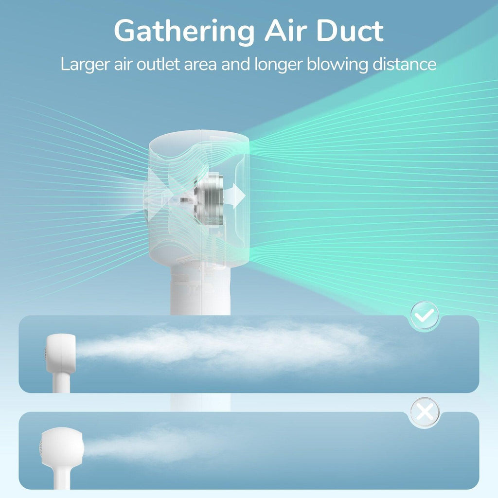 Modern Handheld Turbo Cooling Fan – Portable USB Rechargeable Fan