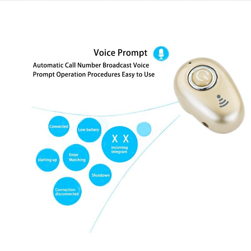 Mini Invisible Bluetooth 5.0 Wireless TWS Earbuds with Bass