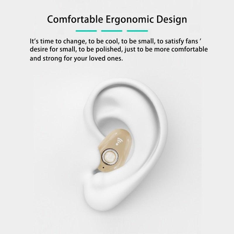 Mini Invisible Bluetooth 5.0 Wireless TWS Earbuds with Bass