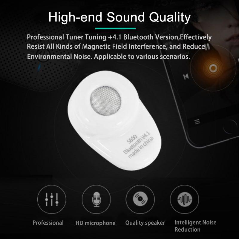 Mini Invisible Bluetooth 5.0 Wireless TWS Earbuds with Bass