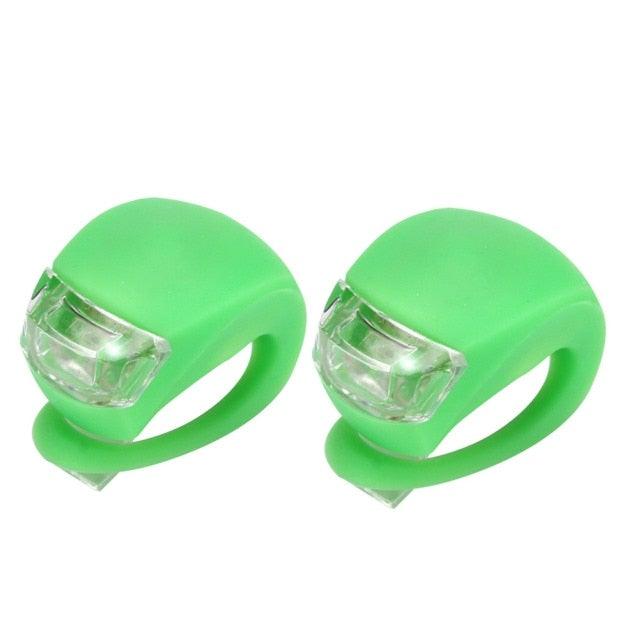 3-Mode Waterproof Silicone LED Bike Light Set for Commuters