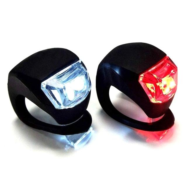 3-Mode Waterproof Silicone LED Bike Light Set for Commuters