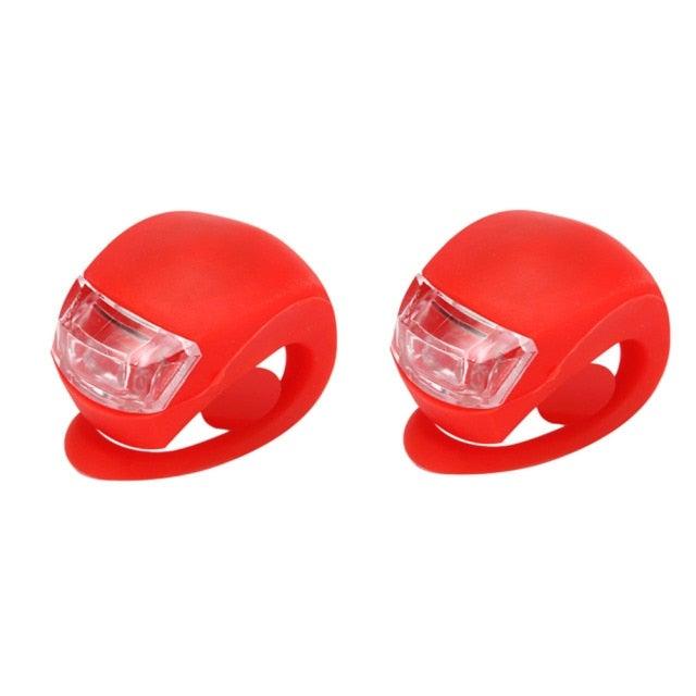 3-Mode Waterproof Silicone LED Bike Light Set for Commuters