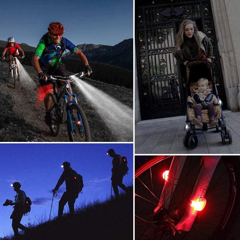 3-Mode Waterproof Silicone LED Bike Light Set for Commuters