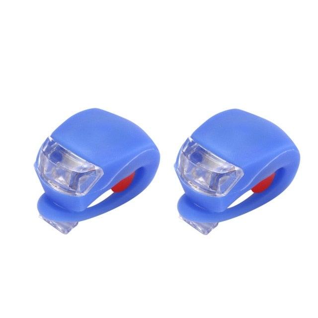 3-Mode Waterproof Silicone LED Bike Light Set for Commuters