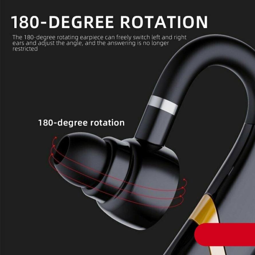 Wireless Bluetooth 5.0 Mono Earbud with Mic - 40h Call Time