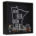 Minnesota Drink Beer From Here Beer Cap Shadow Box