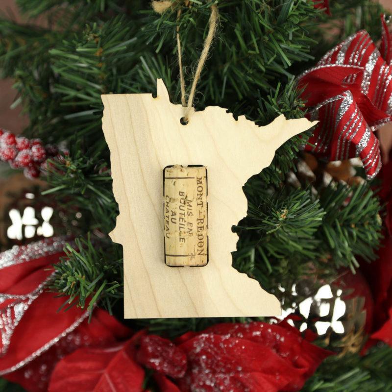 Minnesota Wine Cork Holder Ornaments