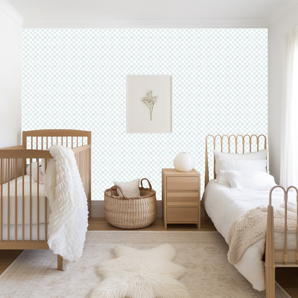 Tuck Geometric Wallpaper, Scandi Nursery Decor