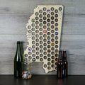 Mississippi Beer Cap Map