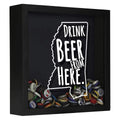 Mississippi Drink Beer From Here Beer Cap Shadow Box