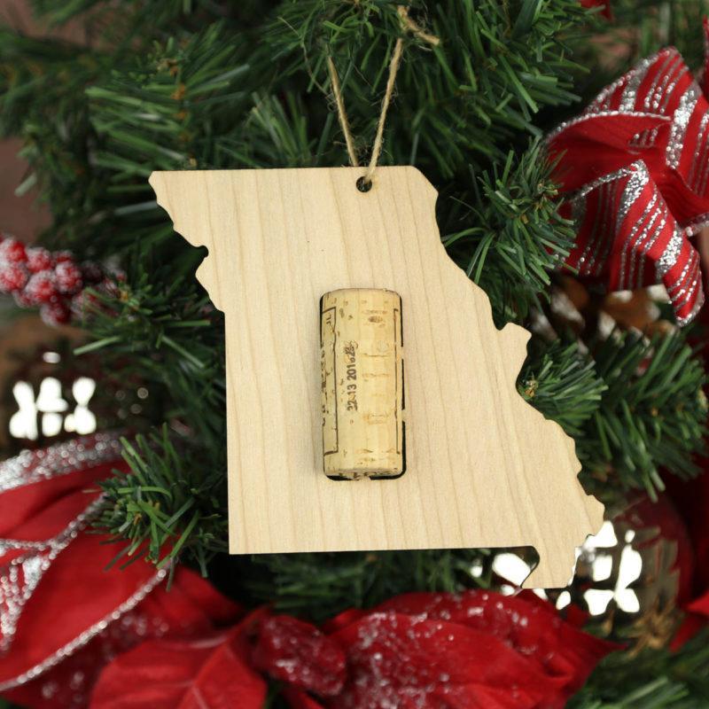 Missouri Wine Cork Holder Ornaments