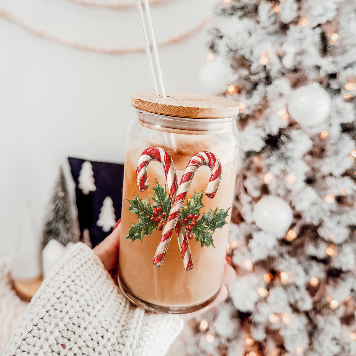 Candy Cane Holly 17oz