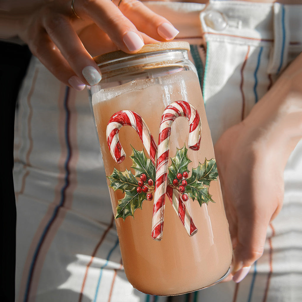 Candy Cane Holly 17oz
