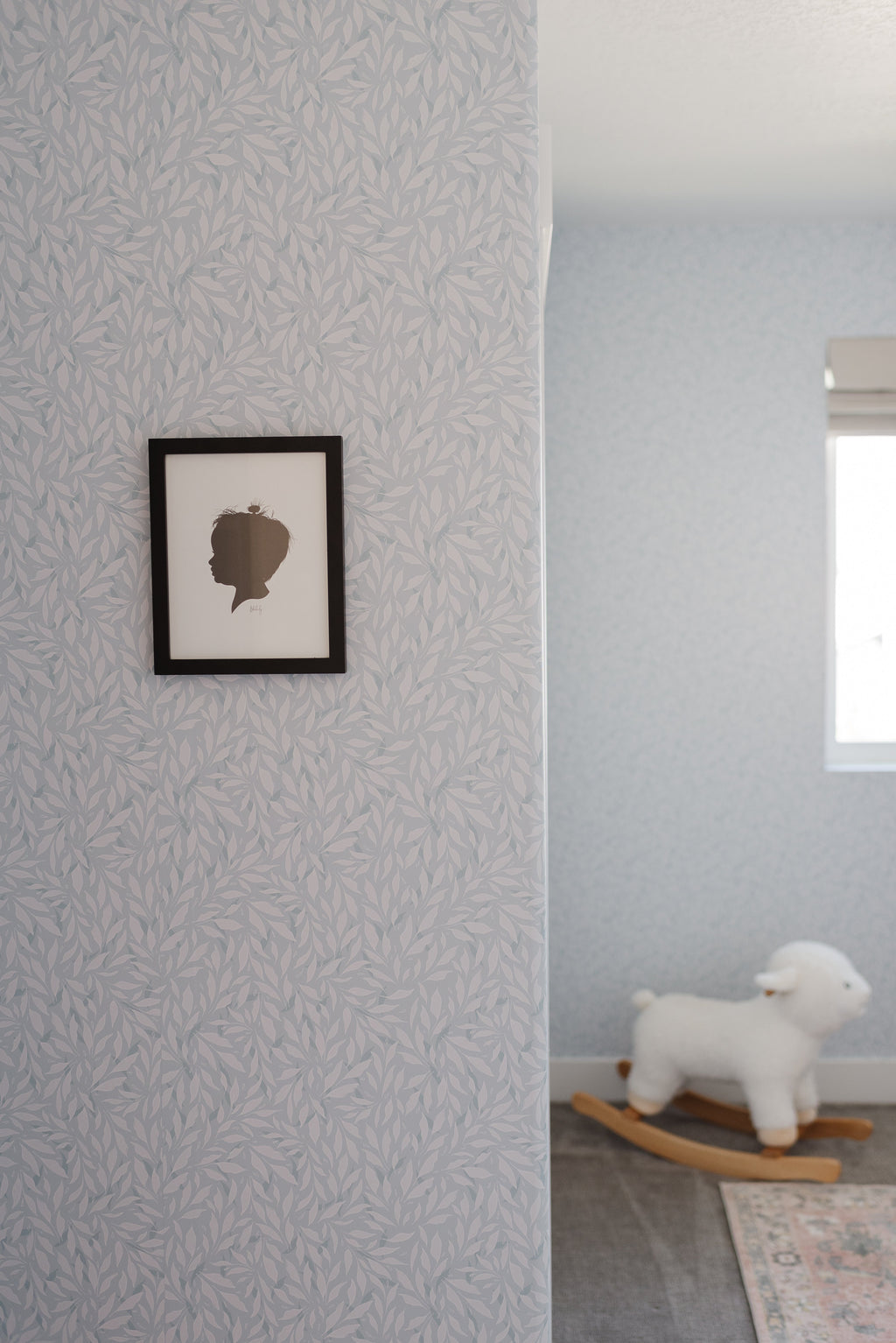 Haven Removable Wallpaper in Blue, Pink and Mint