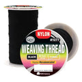 Spool of black M&M nylon weaving thread for hair extensions