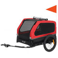 Dog Bike Trailer for Small & Medium Dogs, Universal Bicycle Coupler, Flip-Down Ramp Tailgate