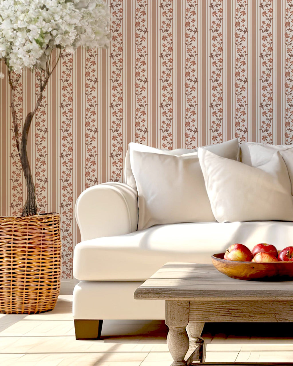 Tillie Floral Peel and Stick Wallpaper by Anna Black Creative