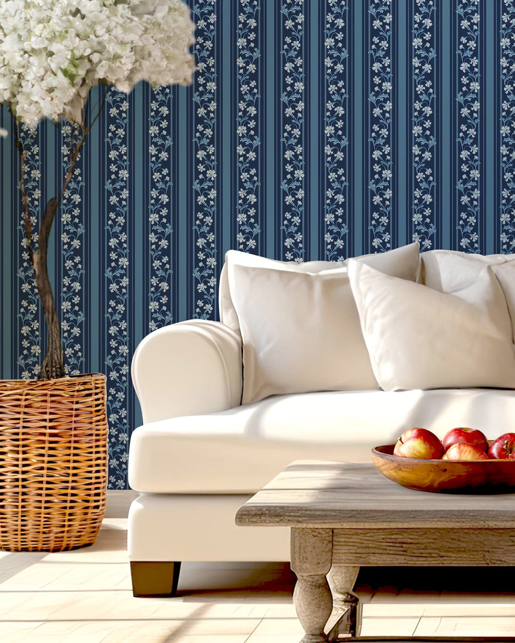 Tillie Floral Peel and Stick Wallpaper by Anna Black Creative
