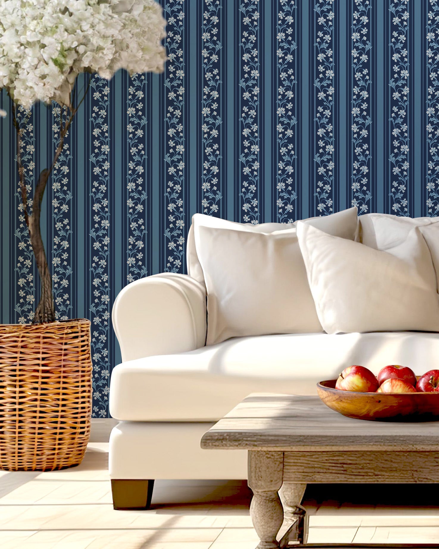 Tillie Floral Peel and Stick Wallpaper by Anna Black Creative
