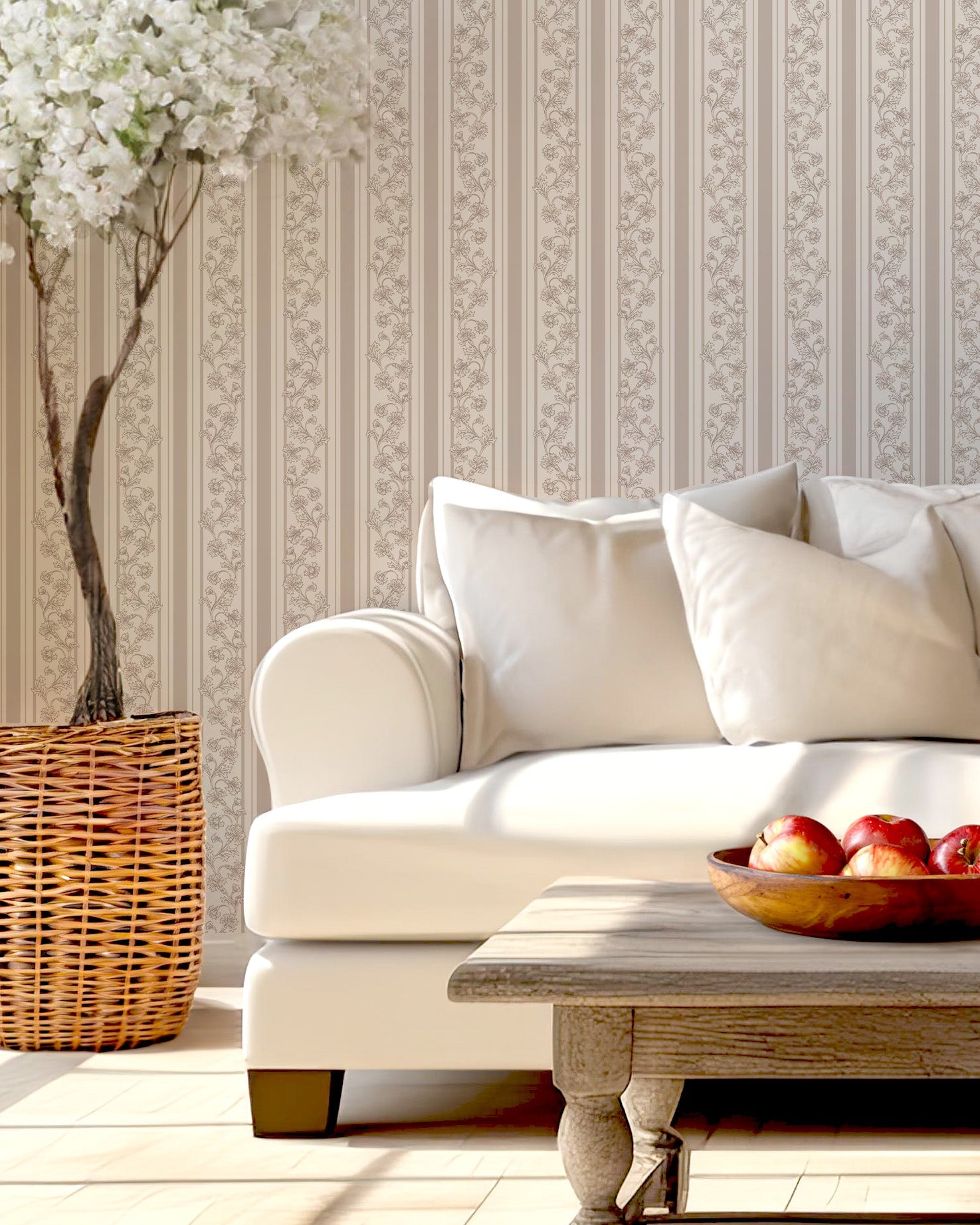 Tillie Floral Peel and Stick Wallpaper by Anna Black Creative