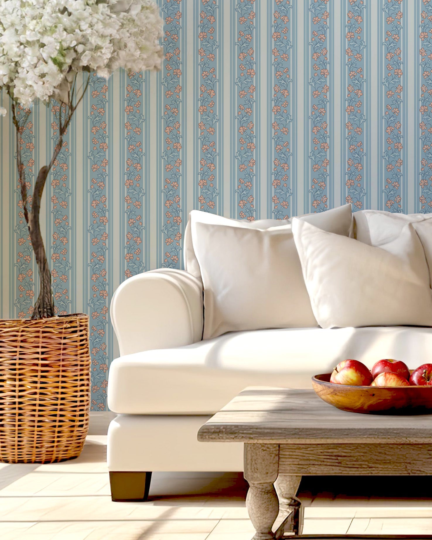 Tillie Floral Peel and Stick Wallpaper by Anna Black Creative