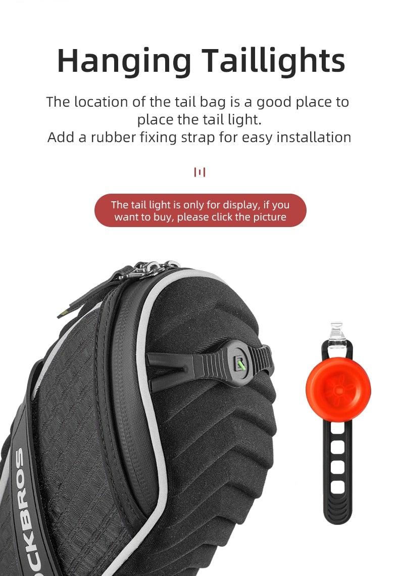 3D Shell Bicycle Seat Bag - Modern Waterproof Cycling Pack