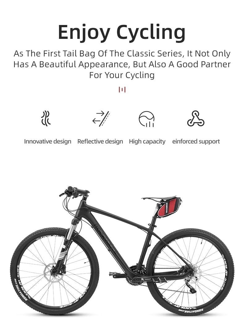 3D Shell Bicycle Seat Bag - Modern Waterproof Cycling Pack